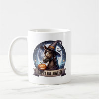 Happy Halloween Horse Mug, Halloween Gift, Animal