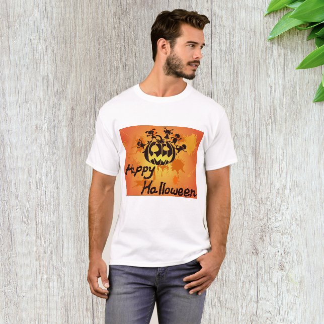 Happy Halloween Illustration T-Shirt (Creator Uploaded)
