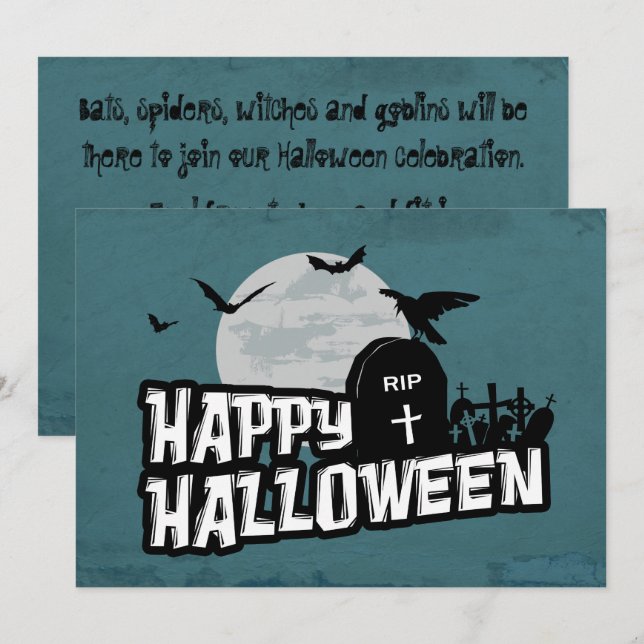 Happy Halloween Invitation (Front/Back)