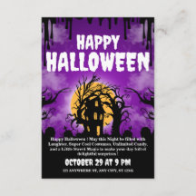 Happy Halloween Invitation Card