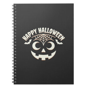 Happy Halloween Jack-O-Lantern Face Design_1 Notebook