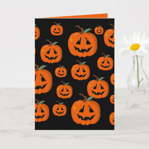 Happy Halloween Jack O Lantern Illustrative Art Card