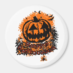 Happy Halloween Jack O Lantern Magnet