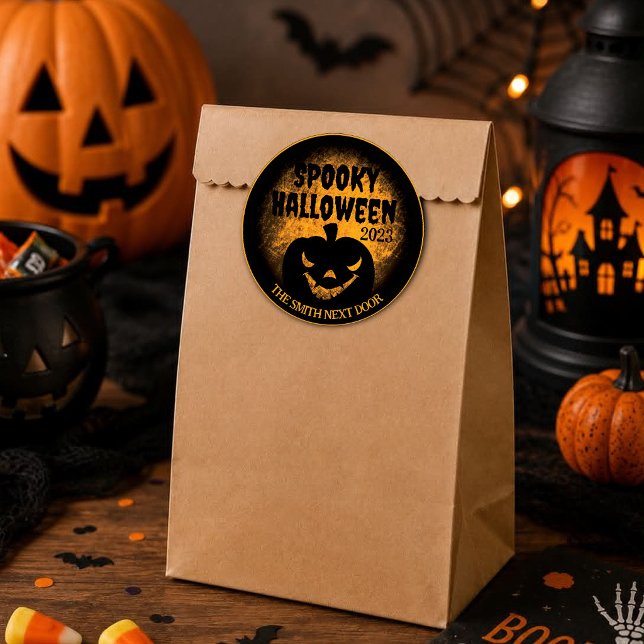 Happy Halloween Jack-O-Lantern Stickers (Creator Uploaded)