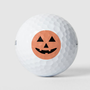 Happy Halloween Jack O'Lantern Pumpkin Golf Balls