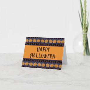 Happy Halloween Jack O'Lanterns Card