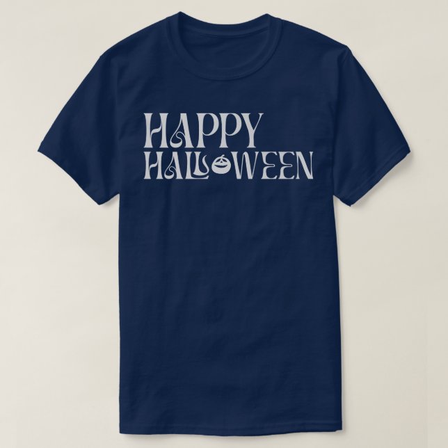 Happy Halloween JackOLantern Pumpkin Fall Tee  (Design Front)