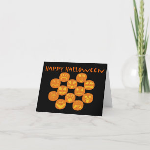 Happy Halloween Jackolanterns Card