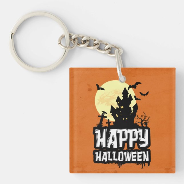 Happy Halloween Key Ring (Front)