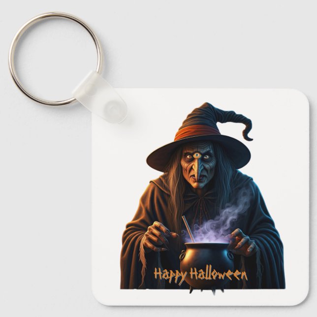 Happy Halloween  Key Ring (Front)