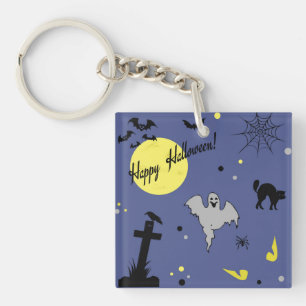 Happy Halloween Key Ring