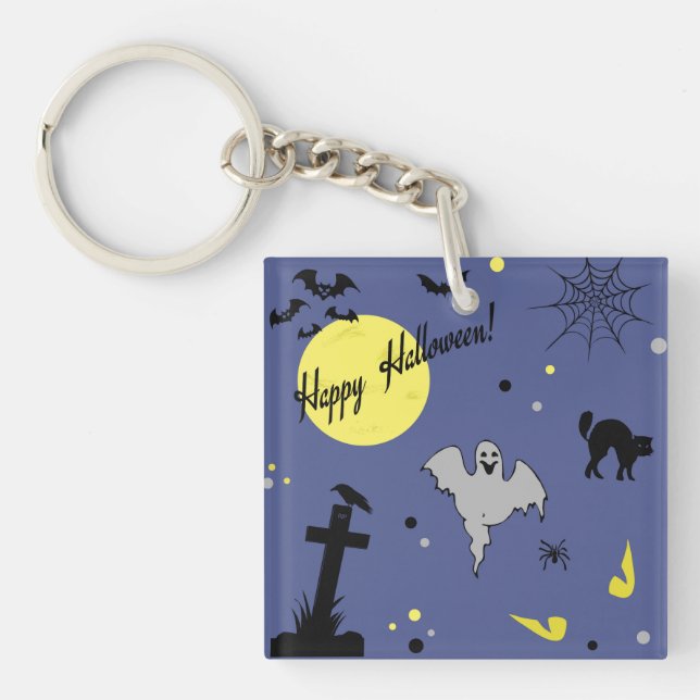 Happy Halloween Key Ring (Front)