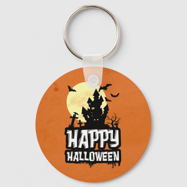 Happy Halloween Key Ring (Front)
