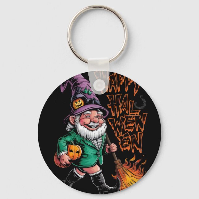 Happy Halloween  Key Ring (Front)