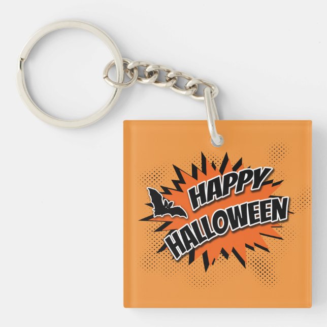 Happy Halloween Key Ring (Front)