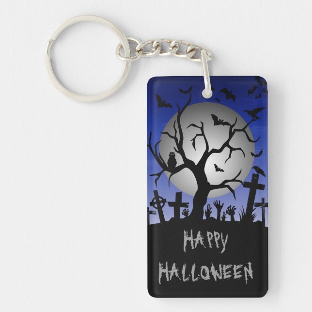 Happy Halloween Key Ring (Front)