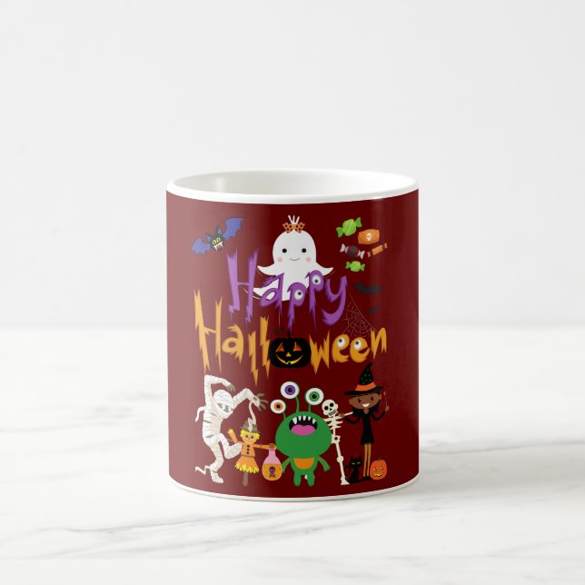 Happy Halloween Kids Cute and Spooky     Coffee Mug (Center)