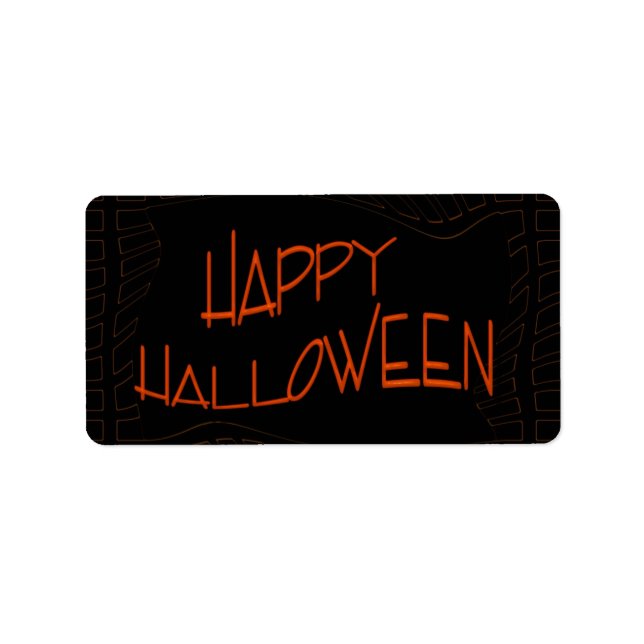 Happy Halloween Label (Front)