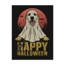 Happy Halloween Labrador Retriever Dog Ghost