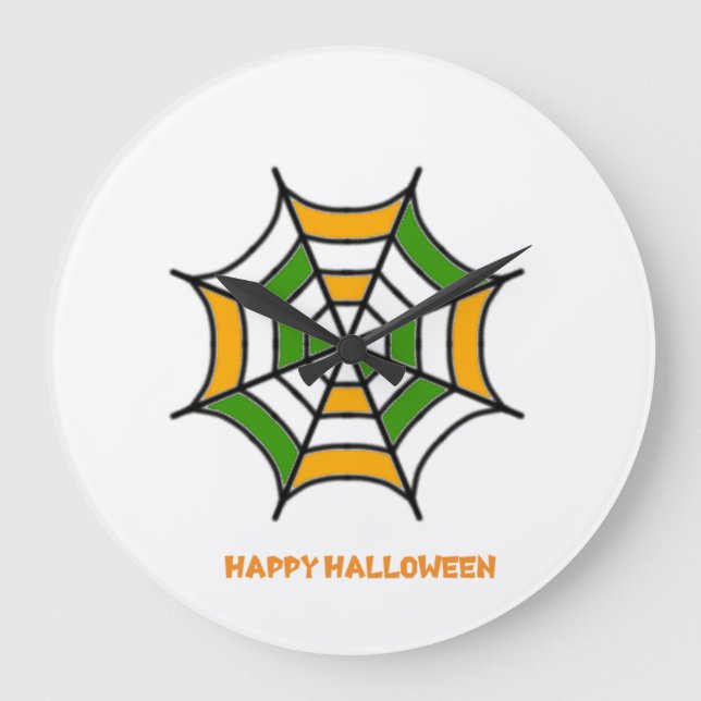 Happy Halloween  Large Clock (Front)