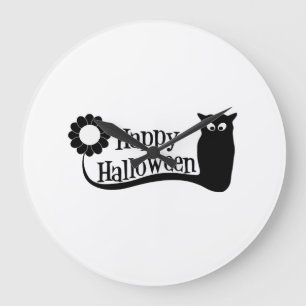 Happy Halloween Large Clock