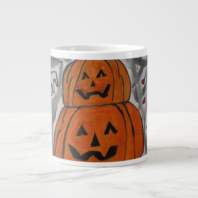 Happy Halloween Large Coffee Mug (Front)