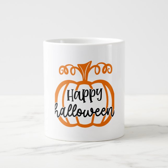 Happy Halloween Large Coffee Mug (Front)