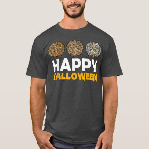 Happy Halloween Lazy Costume Cute Pumpkin Leopard  T-Shirt