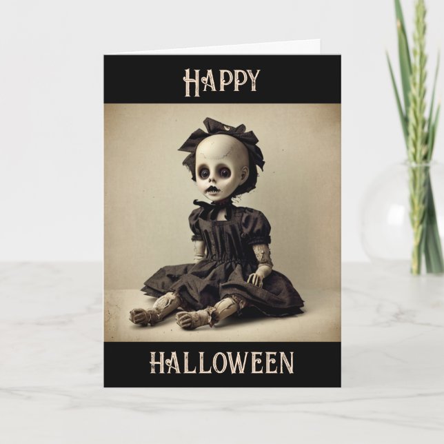 Happy Halloween, Let the ghoul times roll Card (Front)