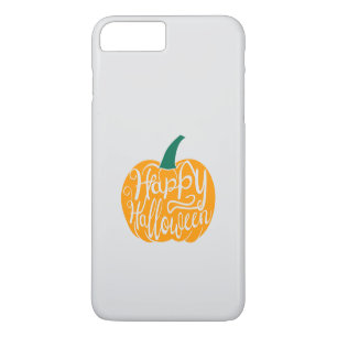 Happy Halloween lettering on carved pumpkin iPhone 8 Plus/7 Plus Case