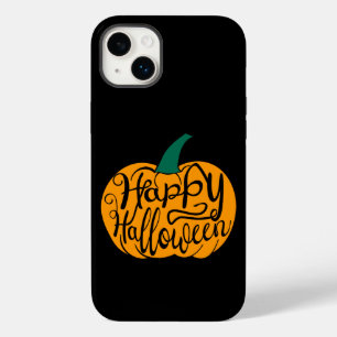 Happy Halloween lettering on carved pumpkin Case-Mate iPhone 14 Plus Case
