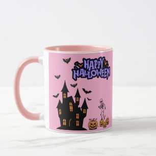Happy Halloween light pink Mug