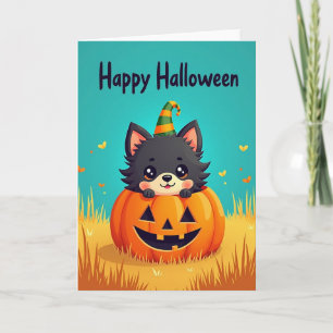 Happy Halloween Little Creature Card