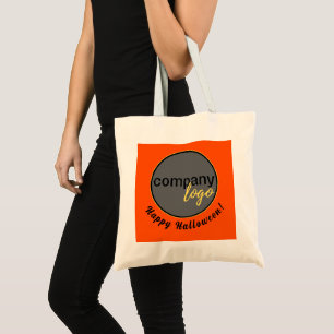 HAPPY HALLOWEEN LOGO TEMPLATE BUSINESS MARKETING TOTE BAG
