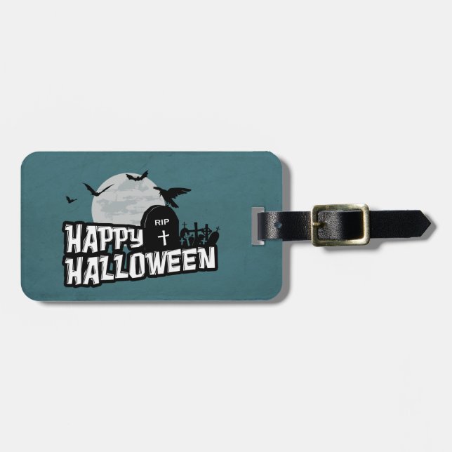 Happy Halloween Luggage Tag (Front Horizontal)