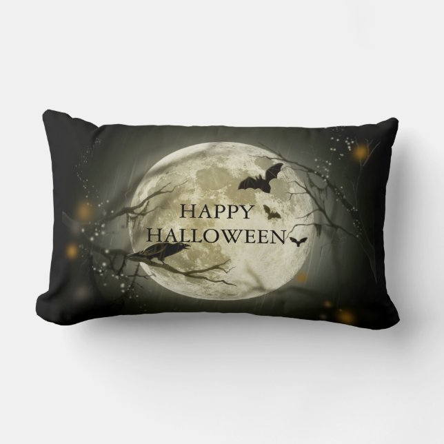 Happy Halloween Lumbar Cushion (Front)