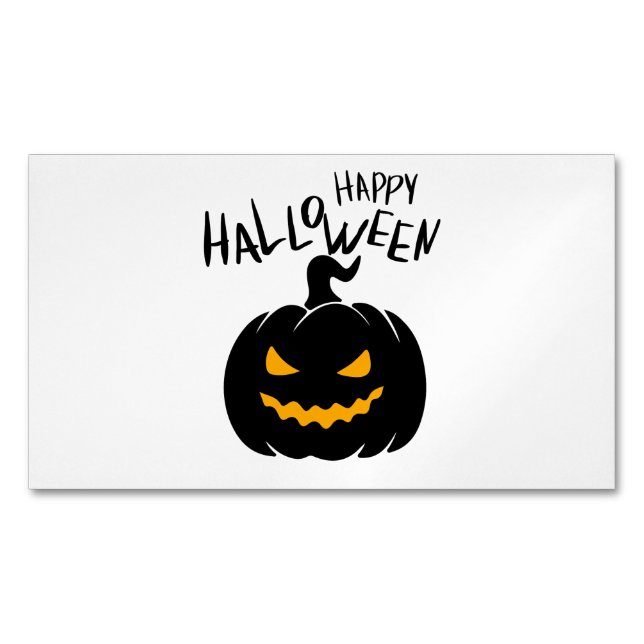 Happy Halloween Magnetic Business Card (Front)