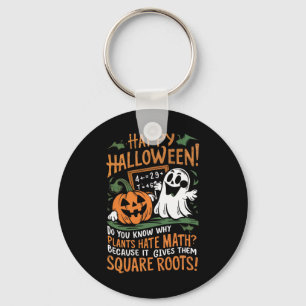 Happy Halloween - Math Teacher Scientist Funny Des Key Ring