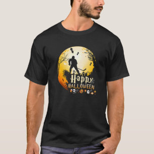Happy Halloween Men Boys Ice Hockey Halloween Spor T-Shirt