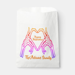Happy Halloween Modern Script Custom Halloween Favour Bag