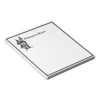 Happy Halloween Monogram Family Haunted House Memo