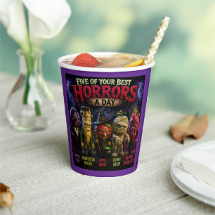 Happy Halloween monster fruit cup/monster fruits Paper Cups