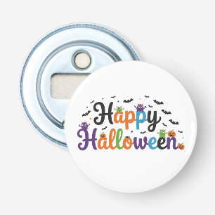 Happy Halloween Monsters Bottle Opener
