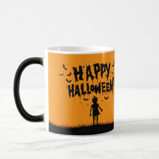Happy Halloween:Mug with Mysterious Silhouette Magic Mug