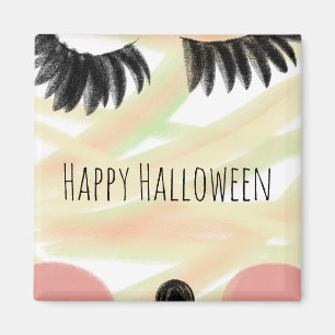 Happy Halloween Mummy Doddle Hand Drawn Magnet