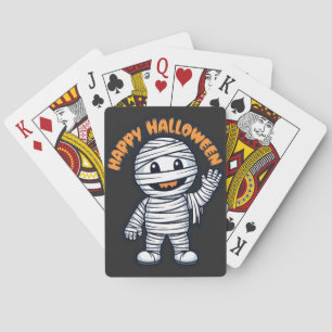 Happy Halloween mummy sympathetic Playing Cards