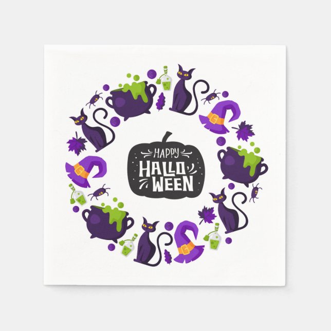 Happy Halloween Napkin (Front)