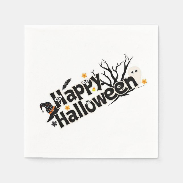 Happy Halloween Napkin (Front)
