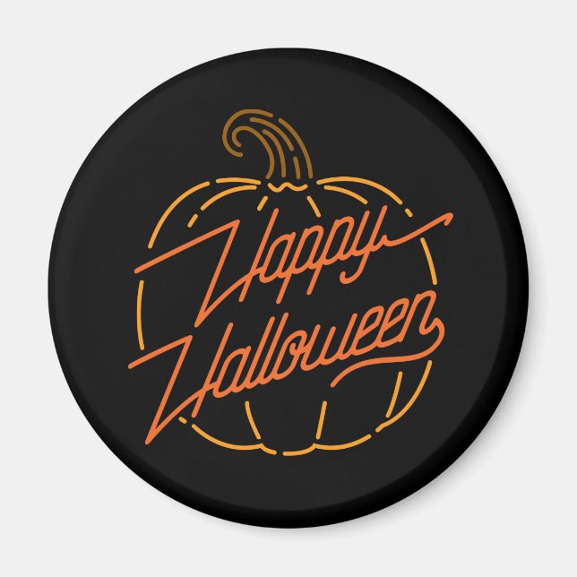 Happy Halloween Neon Magnet (Front)