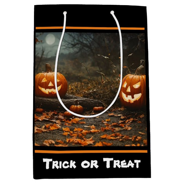Happy Halloween Night Collection Medium Gift Bag (Front)